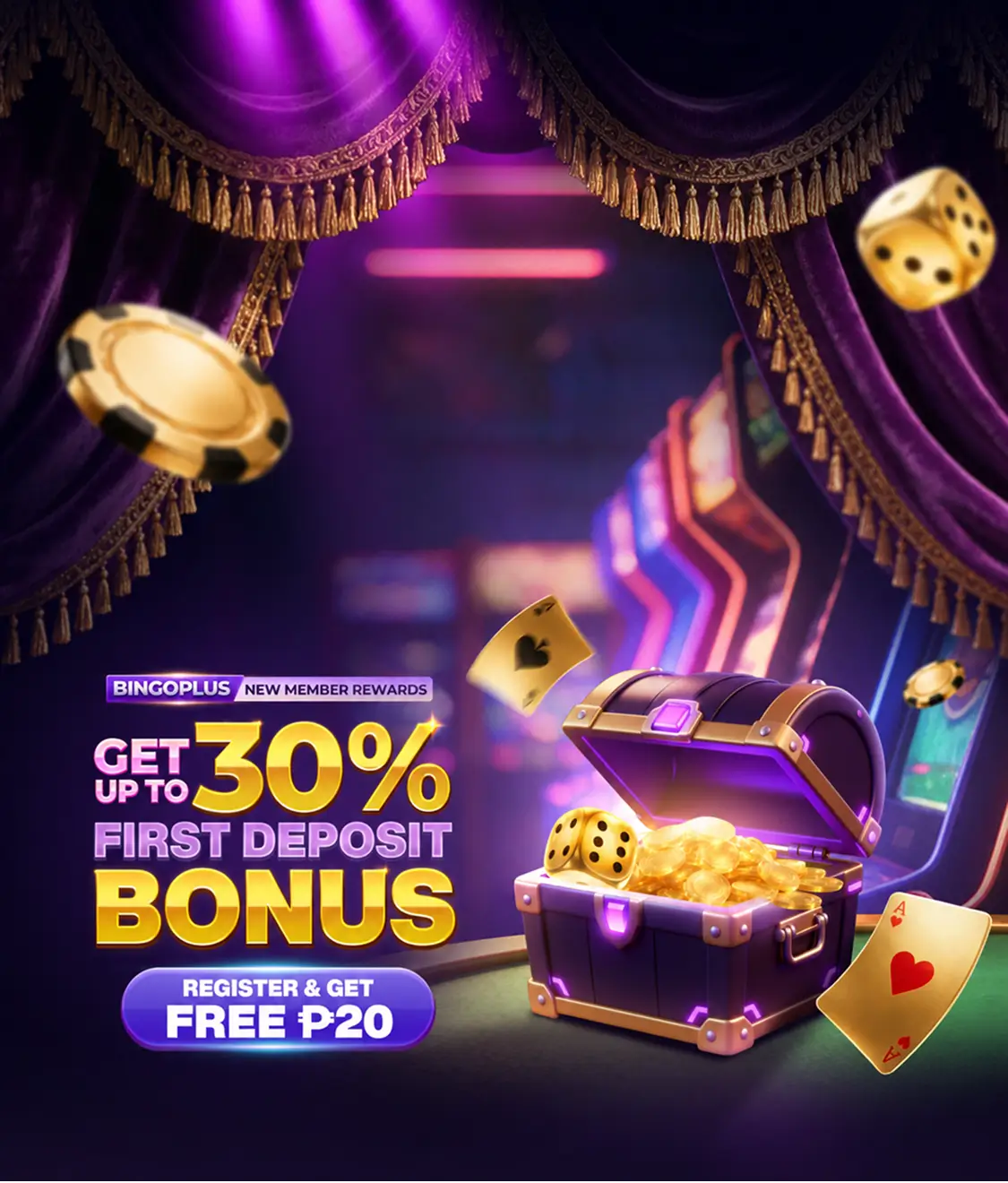 BingoPlus 30% First Deposit Bonus & 1.5% Daily Rebate